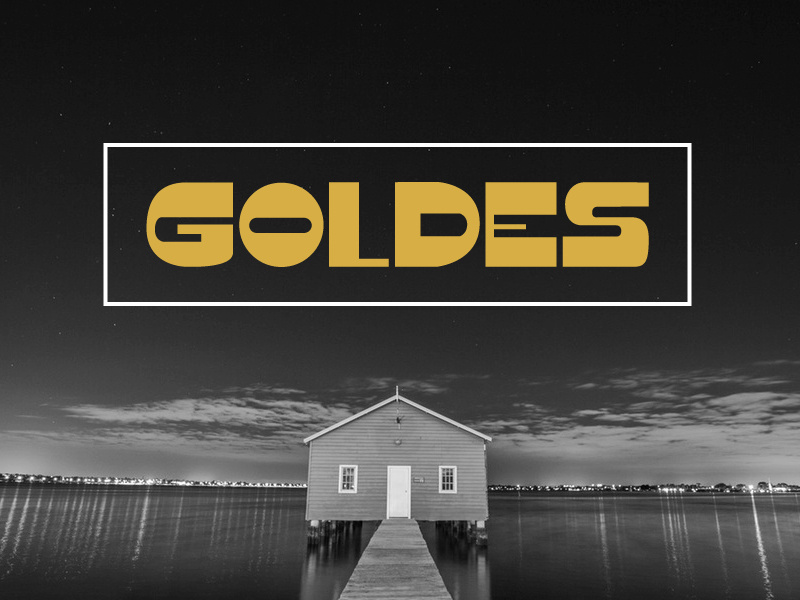 Goldes Font typeface font display headline bold vintage typedesign typography graphic