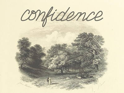 Confidence - Hand Lettering free hand hand lettering lettering line draw practice script