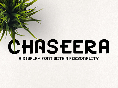 Chaseera Font cute display font dispplay font geometry handmade minimal personality typeface typography vintage