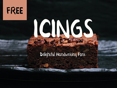 Icings Free Font display elegant font free freebie handdrawn handmade handwriting type design typeface typography