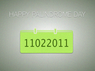 Happy Palindrome Day calendar day palindrome