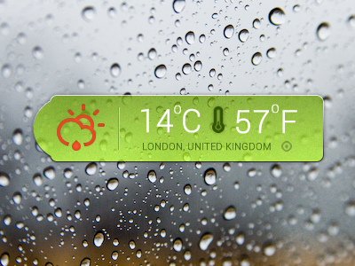 Weather Widget claimacons icon rain rainy temperature weather