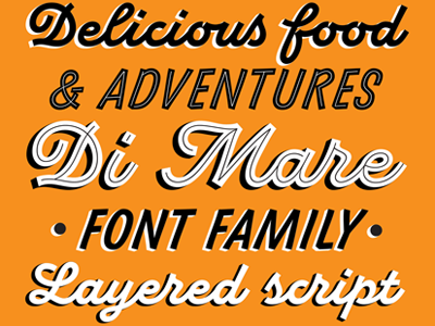 Di Mare — Font family font script type typography