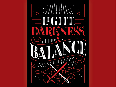 Star Wars (TLJ) fan Christmas Card! :] card illustration lettering poster typography