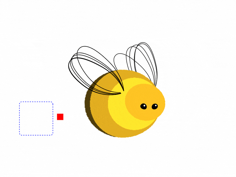 Bee Rig after affects animation design exploration illustration joysticks joysticksnsliders rig simple