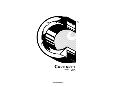 "C" for Carhartt design illustration kualalumpur malaysia typography vector