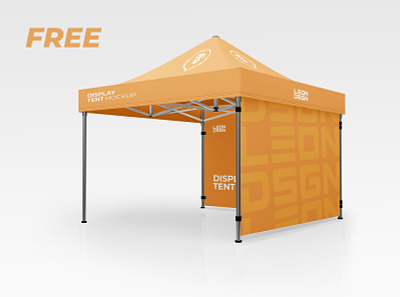 FREE DISPLAY TENT MOCKUP V1 awning best business canopy design display exibition fold frame garden gazebo leisure marquee mockup new outdoor outside party pattern pavilion