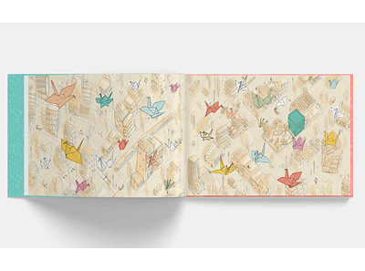 Mil grullas book book cranes illustration ilustracion love