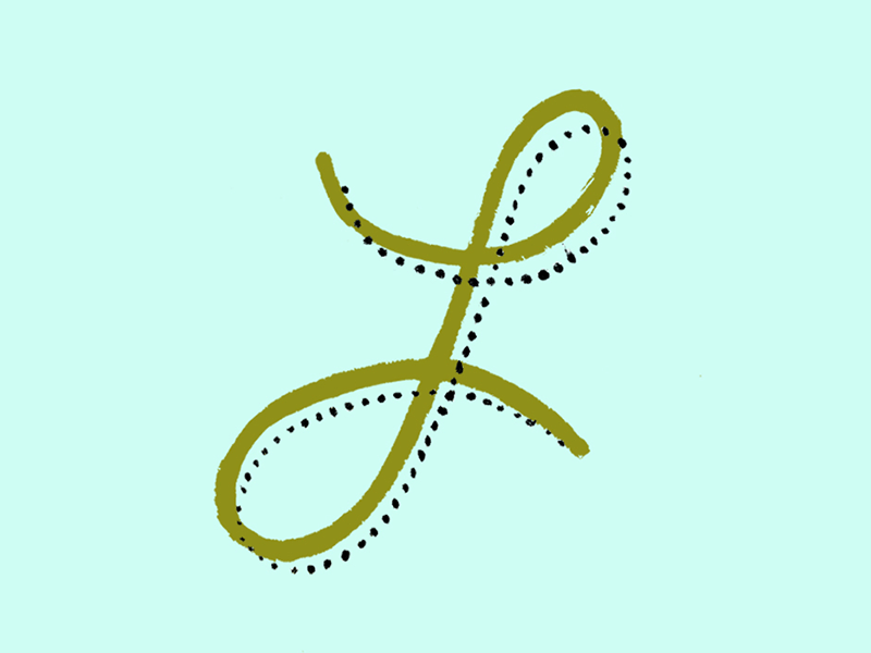 Letter L Animation animation chain letter cursive dots gif hand lettered l script type typography