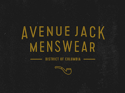 Avenue Jack Logo Concept WIP branding fashion brand logo logotype menswear retailer type type treatment wip