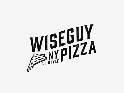 Wiseguy Rebrand WIP branding lettering logo ny ny style old pizza restaurant school wip