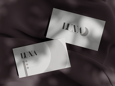 Luna clothing store business card design branding business card clothing elegant logo luna modern print simple