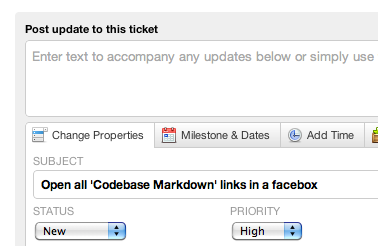 Codebase v4 Ticket Update UI