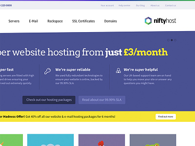 NiftyHost Homepage niftyhost