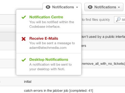 Codebase Notification Centre codebase