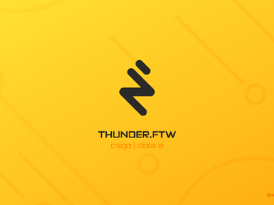 Thunder.Ftw Gaming Logo dota2 games csgo gaming gaming logo minimal minimal logo thunder