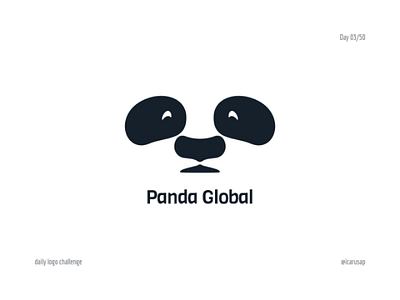 Daily logo challenge Day 3 daily logo challenge dailylogochallenge logo logo challenge logo design logo designer panda panda global