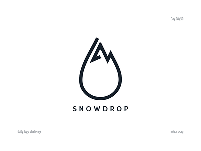 Daily Logo Challenge Day 08 android icon iconography logo logo designer logodesign mount blanco ski ski mountain snowdrop traverse