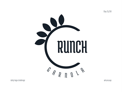 Daily Logo Challenge Day 21 breakfast crunch crunch logo daily logo challenge daily logo challenge day 21 dailylogochallenge dailylogochallengeday21 day 21 day21 garnola garnola logo logo logo designer oats oats logo