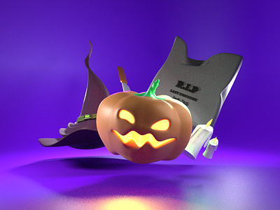 Halloween 2022 2022 3d 3d model blender candle halloween happy halloween knife model pumpkin spooktober spooky three dimentional tombstone witch