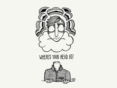Where's Your Head at Shawty? black black and white design drawing illustration indie logo shawty style typography
