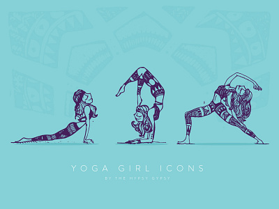 Yoga Girl Icons