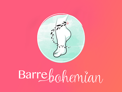 Barre bohemian branding icon identity logo logomark logotype typography