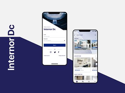 Internor app architecture architecture design graphic design illustration interior minimal ui ux web