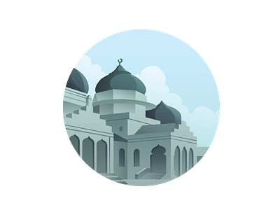 Samudera Pasai Kingdom assets design icon illustration islamic kingdom moslem mosque ui vector