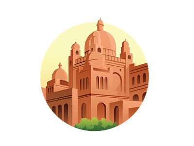 Lahore Vector assets design illustration islamic lahore middleeast ui vector