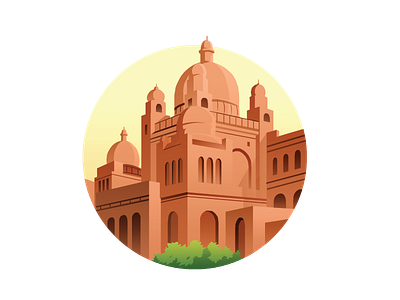 Lahore Vector assets design illustration islamic lahore middleeast ui vector