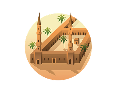 Madinah assets design illustration islamic madiinah middleeast mosque ui ux vector