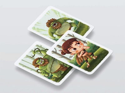 Timun Mas Card Illustration assets boardgame branding cardgame children childrenbook design folklore illustration indonesia storytelling timunmas vector