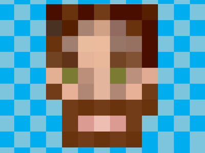 Pixel Portrait grid illustrator pixel pixel art self portrait