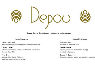 Depou Menu branding indesign logo menu design restaurant restaurant branding restaurant menu typography
