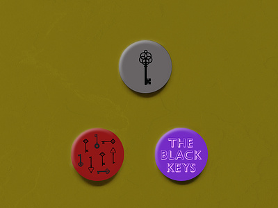 black keys buttons
