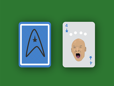 There are Four Lights captain picard design illustration illustrator next generation picard playing card playingcards sir patrick stewart star trek vector weekly warm up weeklywarmup