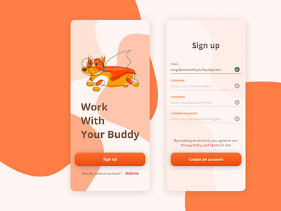 Daily UI Design Challenge - Sign up