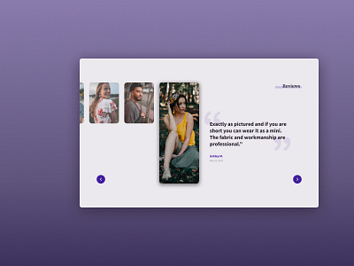 Daily UI Design Challenge - Testimonials