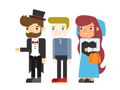 Illustration - Halloween Theme branding charachters design flat illustration ui vector