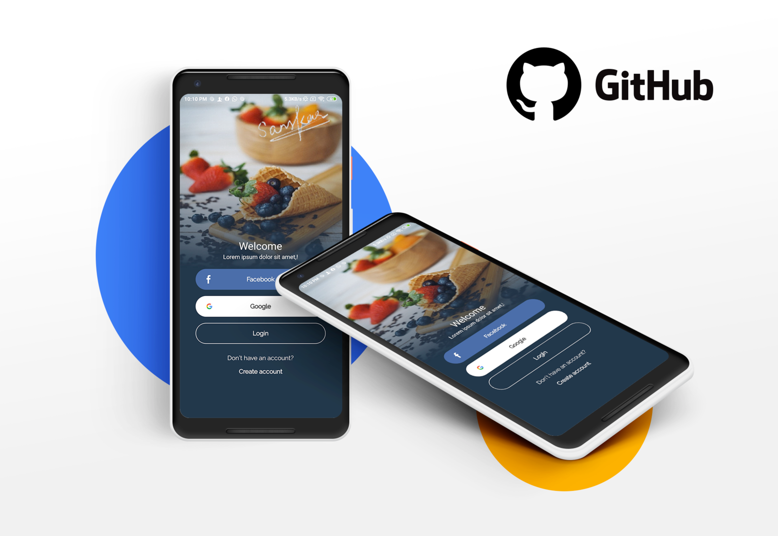 Login screen made in Android studio 1 by Sanskar Tiwari on Dribbble