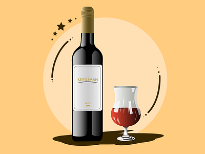 Wine Bottle adobe illustrator branding design icon illustration logo typography vector