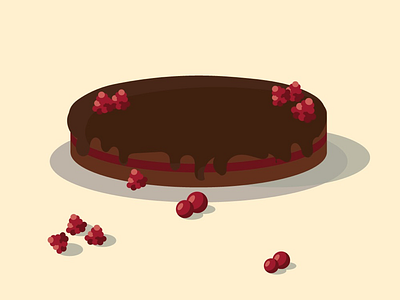 chocolate cake art cake chocolate design illustration illustrator vector