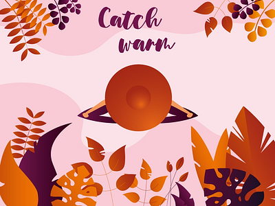 Catch warm adobe illustrator autumn catch warm design flat graphic illustration illustrator leaves september vector
