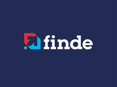 Logo Finde branding design logo minimal symbol typography