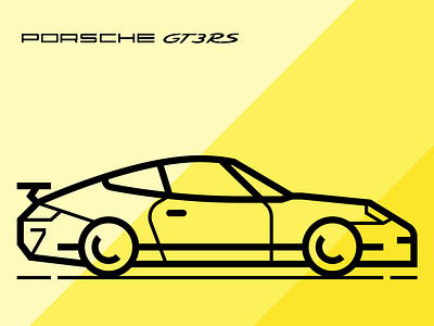 Icon Outline Porsche GT3RS