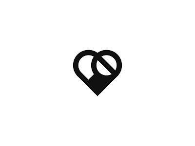 Love is Medicine cure drug geometric heart icon logo love medicine minimalist