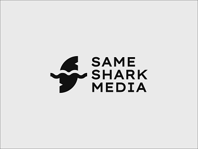 Same Shark Media branding design logo magazine media shark