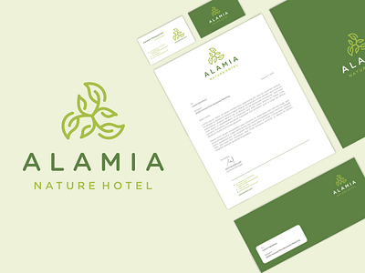 Alamia Nature Hotel Logo Stationery