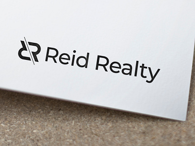 Reid Realty Logo adobeillustator branding creative creative design flat gray icon icon logo identity latter logo logodesign luxury brand minimal art minimalist mockup negative space r logo simple text logo